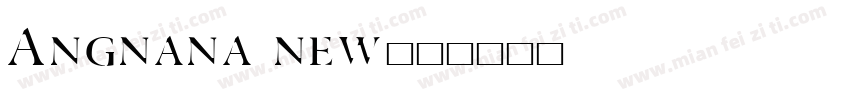 Angnana new字体转换